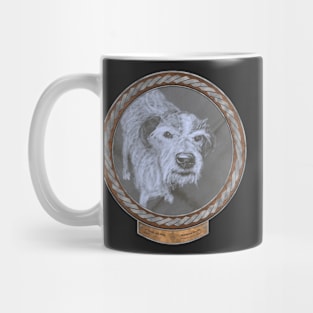 17 Year Old Dog (frame silver celtic rope silver rim) Mug